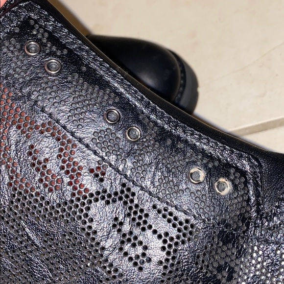 JIMMY CHOO Jimmy Choo Hatcher perforated leather boots 9/38.5 - Picture 11 of 13